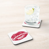 De kus, de rode lips bier onderzetter (Rechterzijde)