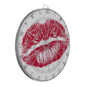 De kus, de rode lips dartbord (Voorkant Links)