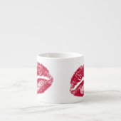 De kus, de rode lips espresso kop (Voorkant)