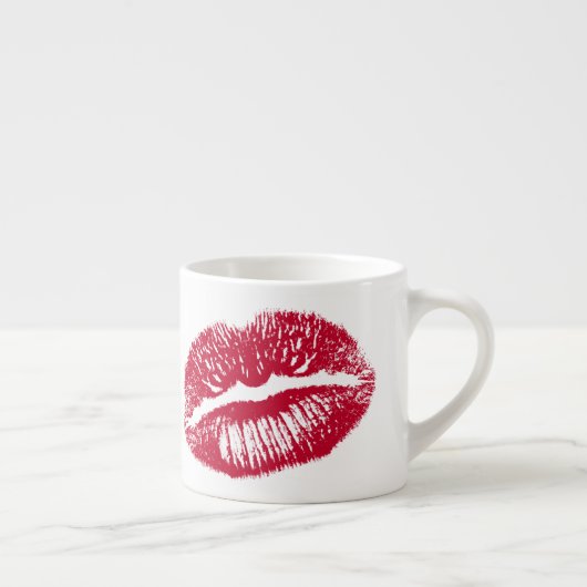 De kus, de rode lips espresso kop (Rechts)