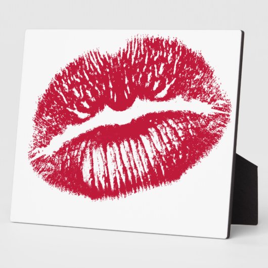 De kus, de rode lips fotoplaat (Zijkant)