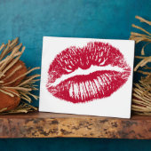 De kus, de rode lips fotoplaat (Zijkant)