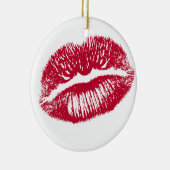 De kus, de rode lips keramisch ornament (Rechts)