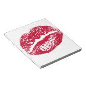 De kus, de rode lips notitieblok (Schuin)