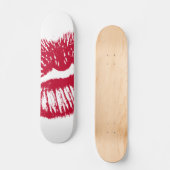 De kus, de rode lips skateboard (Voorkant)