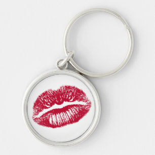 De kus, de rode lips sleutelhanger
