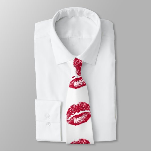 De kus, de rode lips stropdas (Gebonden)