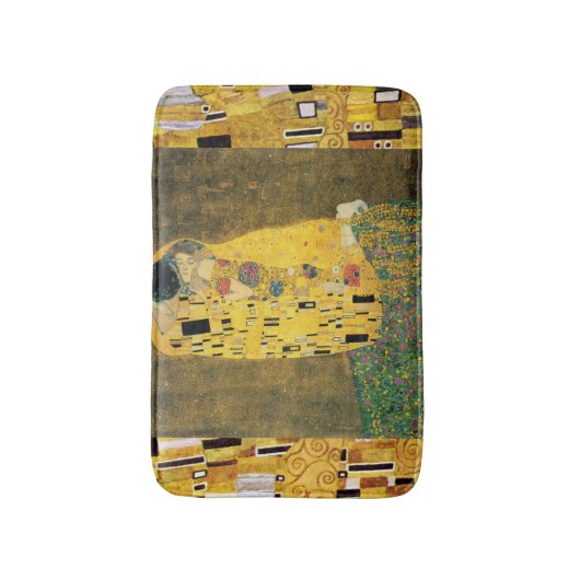 De kus (Der Kuss) van Gustav Klimt,  kunst Badmat (Voorkant Verticaal)