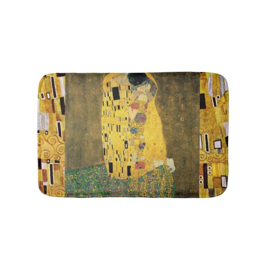 De kus (Der Kuss) van Gustav Klimt,  kunst Badmat (Voorkant)
