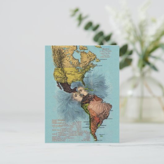 De Kus der Oceanen, Briefkaart  kaart (Staand voorkant)