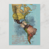 De Kus der Oceanen, Briefkaart kaart (Voorkant)