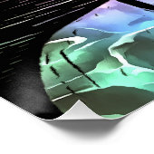 De Kus door de Abstracte Kunst van het Moonlight e Perfect Poster (Hoek)