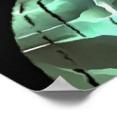 De Kus door de Abstracte Kunst van het Moonlight e Poster (Hoek)