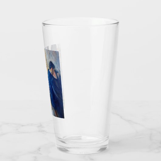 De Kus (door Edvard Munch) Glas (Links)