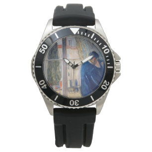 De Kus (door Edvard Munch) Horloge