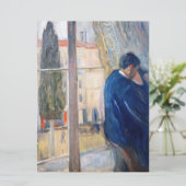 De Kus (door Edvard Munch) Kaart (Staand voorkant)