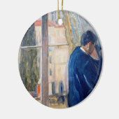 De kus (door Edvard Munch) Keramisch Ornament (Links)