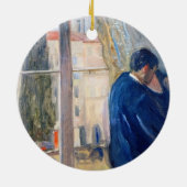 De kus (door Edvard Munch) Keramisch Ornament (Achterkant)
