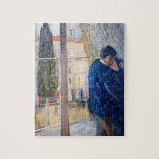 De Kus (door Edvard Munch) Legpuzzel (Verticaal)