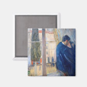 De Kus (door Edvard Munch) Magneet (Voorkant / Achterkant)