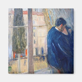 De Kus (door Edvard Munch) Magneet (Voorkant)