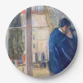 De Kus (door Edvard Munch) Papieren Bordje