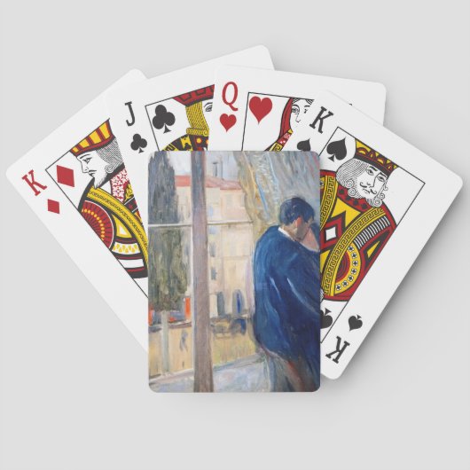 De Kus (door Edvard Munch) Pokerkaarten (Achterkant)