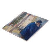 De Kus (door Edvard Munch) Tegeltje (Zijkant)