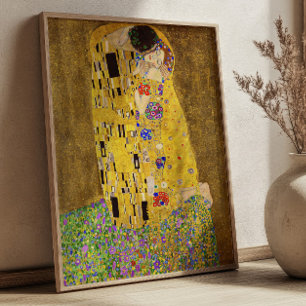 De Kus door Gustav Klimt Art Nouveau Fijne Kunst Poster