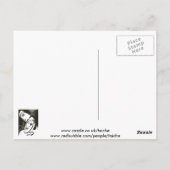 De Kus door Moonlight en Oceaan Briefkaart (Achterkant)