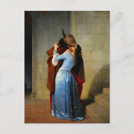 De kus Francesco Hayez Briefkaart (Voorkant)