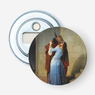 De kus Francesco Hayez Button Flesopener
