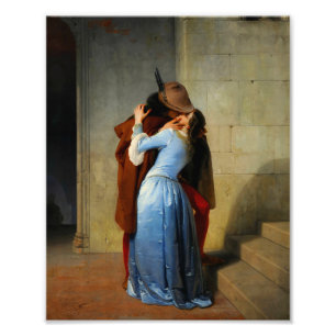 De kus Francesco Hayez Foto Afdruk