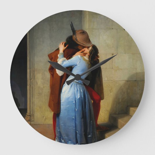 De kus Francesco Hayez Grote Klok (Voorkant)