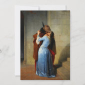 De kus Francesco Hayez Kaart (Voorkant)