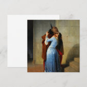 De kus Francesco Hayez Kaart (Voorkant / Achterkant)