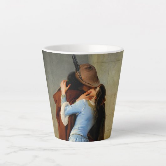 De kus Francesco Hayez Latte Mok (Voorkant)