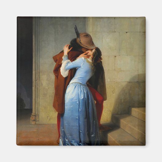 De kus Francesco Hayez Magneet (Voorkant)