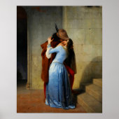 De kus Francesco Hayez Poster (Voorkant)