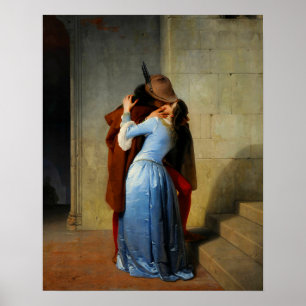 De kus Francesco Hayez Poster