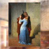 De kus Francesco Hayez Raamsticker (Vel 2)