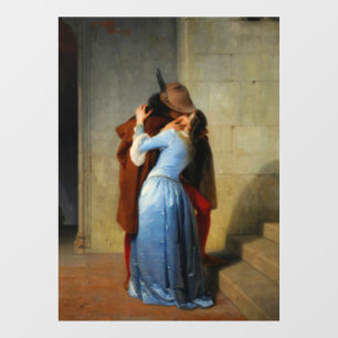 De kus Francesco Hayez Raamsticker