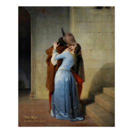 De kus Francesco Hayez Romantic schilderijen CC119 Perfect Poster