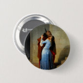 De kus Francesco Hayez Ronde Button 5,7 Cm (Voorkant /achterkant)