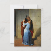 De kus Francesco Hayez RSVP Kaartje (Voorkant)