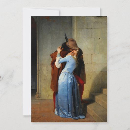 De kus Francesco Hayez Save The Date (Voorkant)