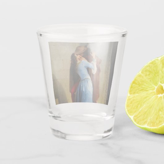 De kus Francesco Hayez Shot Glas (Achterkant)
