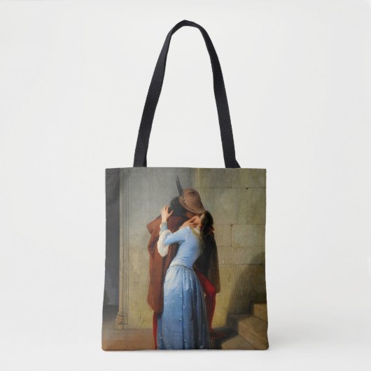 De kus Francesco Hayez Tote Bag (Voorkant)