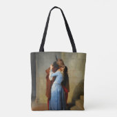 De kus Francesco Hayez Tote Bag (Achterkant)