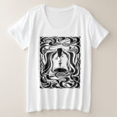 De kus grote maat t-shirt (Design voorkant)